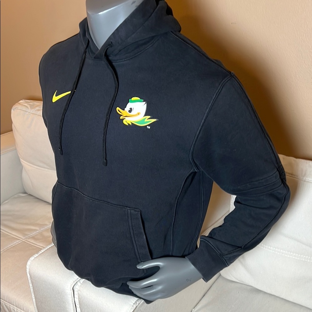 Nike Oregon Ducks Men’s Black and Yellow Sweatshirt Hoodie Size Medium - Picture 3 of 10